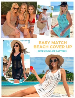 Foto 7 | Foto 7 | Vestido De Bikini Caqui Con Borlas Y Ganchillo Para Cubrir La Belleza - Venta Internacional.