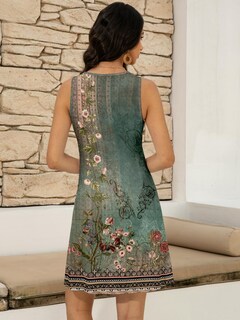 Foto 5 | Foto 5 | Vestido Luxveer De Verano Con Estampado Floral Bohemio Para Vacaciones En La Playa Para Mujer - Venta Internacional.