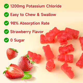 Foto 4 | Foto 4 | Gomitas De Potasio Softbear 1200 Mg Sin Azúcar 60 Unidades - Venta Internacional.