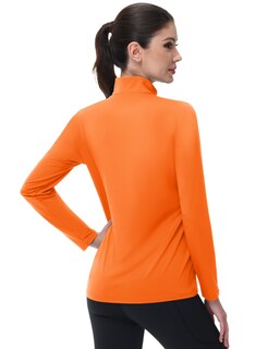 Foto 2 | Foto 2 | Camisa Tipo Jersey Magcomsen Naranja Neón Upf 50+ Para Mujer - Venta Internacional.