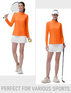 Foto 6 | Foto 6 | Camisa Tipo Jersey Magcomsen Naranja Neón Upf 50+ Para Mujer - Venta Internacional.
