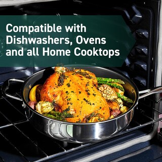 Foto 5 | Foto 5 | Sartén Híbrida Hexclad Antiadherente 5.5 L Con Tapa Apta Para Lavavajillas - Venta Internacional.