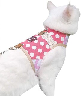 Foto 1 | Foto 1 | Set De Arnés Y Correa Para Gatos Yizhi Miaow Ajustable Con Lunares - Venta Internacional.