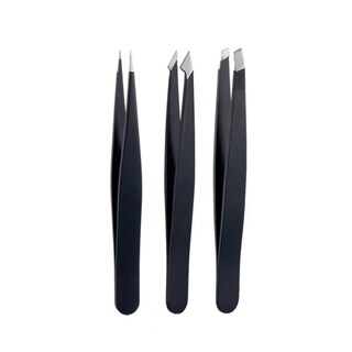 Foto 1 | Foto 1 | Juego De 3 Pinzas Para Cejas Con Punta Facial De Acero Inoxidable - Venta Internacional.