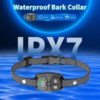 Foto 7 | Foto 7 | Collar Antiladridos Jeatone Para Perros Con 7 Puntos De Sensibilidad Ajustables Color Negro - Venta Internacional.