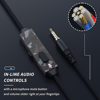 Foto 5 | Foto 5 | Auriculares Para Juegos Binnune Bg02 Con Micrófono Para Pc Ps5 Ps4 Xbox Ns - Venta Internacional.