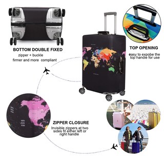 Foto 4 | Foto 4 | Funda De Equipaje Mosairudo  Elástica Más Gruesa  Para Maletas De 18 A 32 Pulgadas - Venta Internacional.