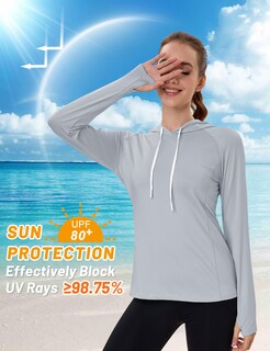 Foto 2 | Foto 2 | Camisas De Sol Magcomsen Para Mujer De Manga Larga Upf 50+ Gris - Venta Internacional.