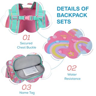 Foto 5 | Foto 5 | Mochila Mommore Rainbow Para Niñas Escolares De 3 A 13 Años Resistente Al Agua - Venta Internacional.
