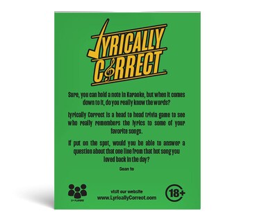 Foto 3 | Foto 3 | Juego De Cartas Lyrically Correct Music Trivia De Los 60 Y 70 - Venta Internacional.