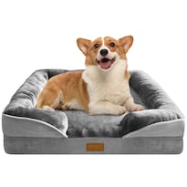Sofá Cama Ortopédico Para Perros Spotted Play Tamaño Mediano Gris - Venta Internacional.