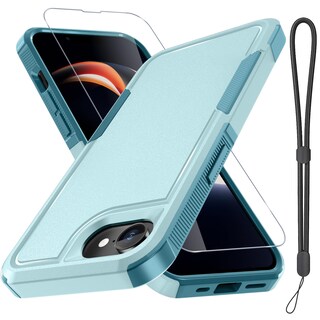 Foto 1 | Foto 1 | Funda Rmocr Para Iphone 16e Con Protector De Pantalla Color Verde Menta - Venta Internacional.