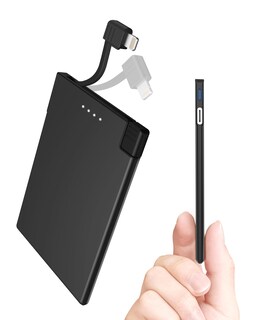 Foto 1 | Foto 1 | Cargador Portátil Tntor Thin De 3500 Mah Con Cable Lightning - Venta Internacional.
