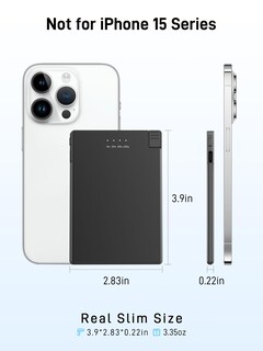 Foto 2 | Foto 2 | Cargador Portátil Tntor Thin De 3500 Mah Con Cable Lightning - Venta Internacional.