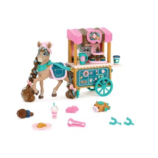 Foto 1 | Foto 1 | Carrito De Café Playset Wild Manes Horse Toys Cocoa's Bakery Con Cacao - Venta Internacional.