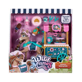 Foto 3 | Foto 3 | Carrito De Café Playset Wild Manes Horse Toys Cocoa's Bakery Con Cacao - Venta Internacional.