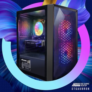 Foto 3 | Foto 3 | Pc Para Juegos Stgaubron De Escritorio Prediseñado Amd Rx 550 De 4 Gb Y 16 Gb De Ram - Venta Internacional.