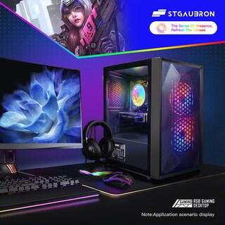 Foto 4 | Foto 4 | Pc Para Juegos Stgaubron De Escritorio Prediseñado Amd Rx 550 De 4 Gb Y 16 Gb De Ram - Venta Internacional.