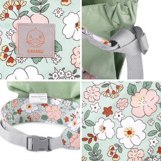 Foto 5 | Foto 5 | Porta Muñecas Gagaku Camellia Green Para Niños Con Correas Ajustables - Venta Internacional.