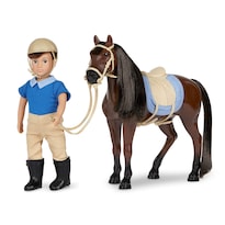 Minimuñeca Playset Lori Dolls Brian & Barnaby Con Caballo - Venta Internacional.