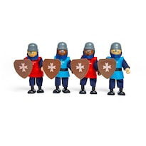 Juego De Muñecas Toy Knights Bigjigs Toys Medieval De Madera Para 4 Caballeros - Venta Internacional.