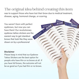 Foto 7 | Foto 7 | Pegatinas Para Tatuajes De Cejas Bliss And Beyond Usa Waterproof - Venta Internacional.