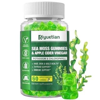 Foto 1 | Foto 1 | Gomitas Sea Moss Riyuetian 60 Unidades Con Sabor A Manzana - Venta Internacional.