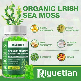 Foto 4 | Foto 4 | Gomitas Sea Moss Riyuetian 60 Unidades Con Sabor A Manzana - Venta Internacional.