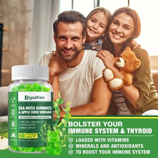 Foto 7 | Foto 7 | Gomitas Sea Moss Riyuetian 60 Unidades Con Sabor A Manzana - Venta Internacional.