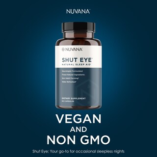 Foto 6 | Foto 6 | Suplemento Para Dormir Nuvana Shut Eye 5 Mg De Melatonina 60 Cápsulas - Venta Internacional.