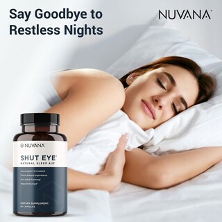 Foto 7 | Foto 7 | Suplemento Para Dormir Nuvana Shut Eye 5 Mg De Melatonina 60 Cápsulas - Venta Internacional.