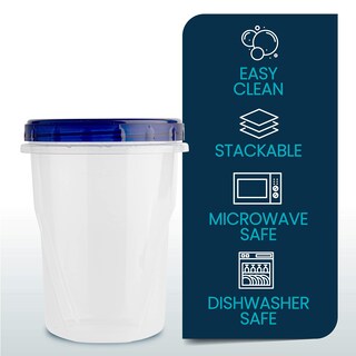 Foto 7 | Foto 7 | Recipiente De Almacenamiento De Alimentos Plasticpro 950 Ml (paquete De 6) Con Tapas - Venta Internacional.