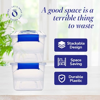 Foto 5 | Foto 5 | Contenedores De Almacenamiento Homz Pequeños De Plástico Transparente De 7 5 Litros Con Tapa De Cierre - Venta Internacional.