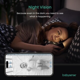 Foto 6 | Foto 6 | Monitor De Vídeo Para Bebés Babysense Fullpeek Con Cámara Wifi De 3 Mp - Venta Internacional.