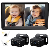 Cámara De Coche Para Bebés Kidsneed Pantalla Ips De 7 Pulgadas Con Asiento Doble - Venta Internacional.
