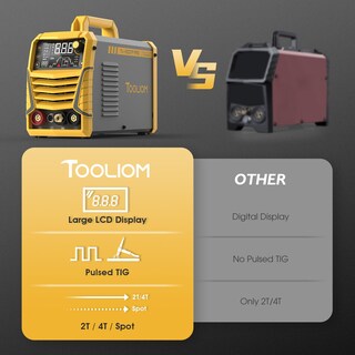 Foto 7 | Foto 7 | Soldadora Tooliom Tig Con Pulso Multifuncional Dc 110 Y 220 V - Venta Internacional.