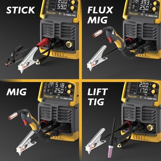Foto 6 | Foto 6 | Soldadora Tooliom Aluminium Mig 250a 110v/220v Con Pulso 5 En 1 - Venta Internacional.