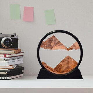 Foto 2 | Foto 2 | Cuadro Artístico Con Arena En Movimiento Paisaje Arenoso De Aguas Profundas De Aoderun 12 Cm - Venta Internacional.