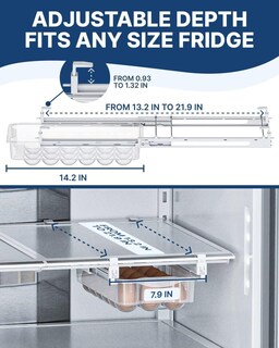 Foto 5 | Foto 5 | Cajón Para Huevos Skywin Para Refrigerador Paquete De 2 Unidades Con Capacidad Para 18 Huevos - Venta Internacional.