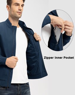 Foto 4 | Foto 4 | Chaqueta Tbmpoy Lightbreaker Bomber Para Hombre Azul Marino - Venta Internacional.