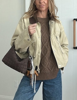 Foto 4 | Foto 4 | Chaqueta Utilitaria Jacket Megfie Con Cuello Corto En Contraste Para Mujer - Venta Internacional.