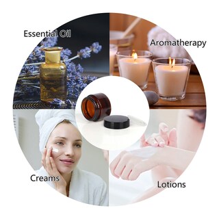 Foto 5 | Foto 5 | Frascos De Vidrio Betrome De 30 Ml  Color Ámbar  Con Forros Y Tapas Negras  Paquete De 15 - Venta Internacional.