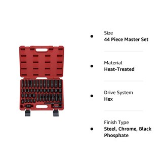 Foto 4 | Foto 4 | Juego De Enchufes Neiko 02440a Con Transmisión De 3/8 Pulgadas Sae 5/16-3/4 Y Sistema Métrico De 8-19 Mm - Venta Internacional.