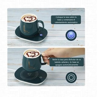 Foto 2 | Foto 2 | Taza De Café Con Calentador Eléctrico Verde Inteligente De 220 V - Venta Internacional.