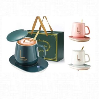Foto 3 | Foto 3 | Taza De Café Con Calentador Eléctrico Verde Inteligente De 220 V - Venta Internacional.