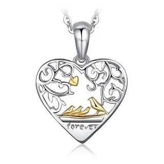 Foto 1 | Foto 1 | Colgante De Plata 925 Con Forma De Pájaro Para Mujer Con Cadena De 45 Cm - Venta Internacional.