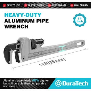 Foto 2 | Foto 2 | Llave Para Tubos Duratech Aluminio De Alta Resistencia 14 Pulgadas/35 56 Cm - Venta Internacional.