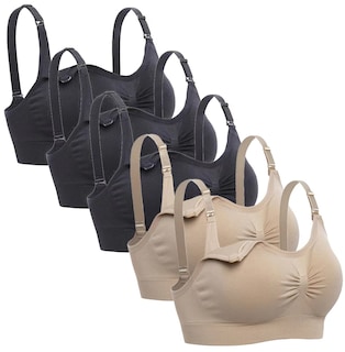 Foto 1 | Foto 1 | Sujetador De Lactancia Para Dormir Lataly Maternity Bralette Paquete De 5 Xl - Venta Internacional.