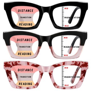 Foto 1 | Foto 1 | Gafas De Lectura Hubeye Progressive Multifocus +1.25 Con Bloqueo De Luz Azul Paquete De 3 - Venta Internacional.