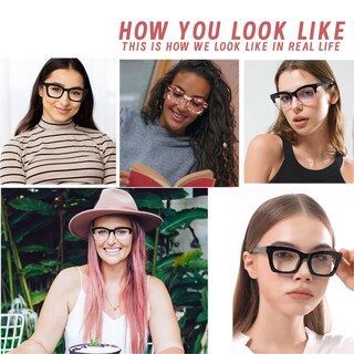 Foto 2 | Foto 2 | Gafas De Lectura Hubeye Progressive Multifocus +1.25 Con Bloqueo De Luz Azul Paquete De 3 - Venta Internacional.